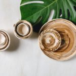 Empty ceramic dishes